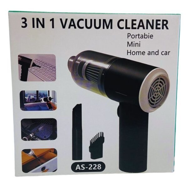 3 In 1 Portable Vacuum Cleaner Duster Blower | Air Pump Wireless Hand-held Cleaning For Car Home - Image 4