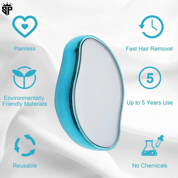 Portable Magic Hair Remover for Arms Legs Back , Crystal Hair Eraser - Image 2