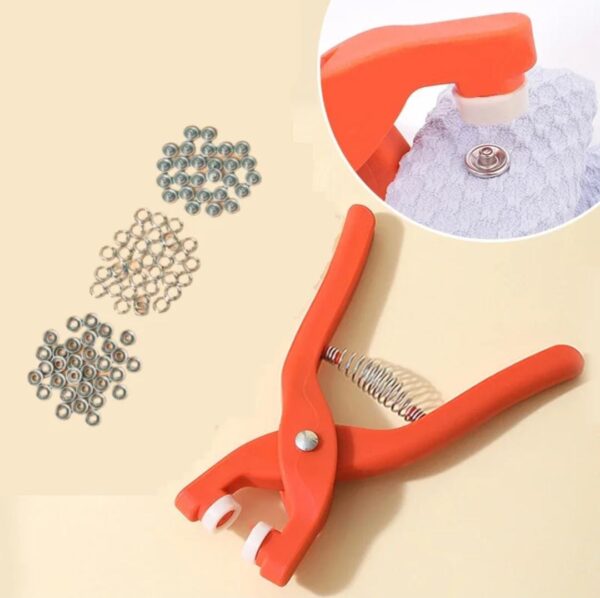 Tich Button Machine Plier with 25 Plastic Snap Buttons - Image 4